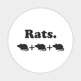 Rats - Wingspan Bird Board Game (Black) Magnet